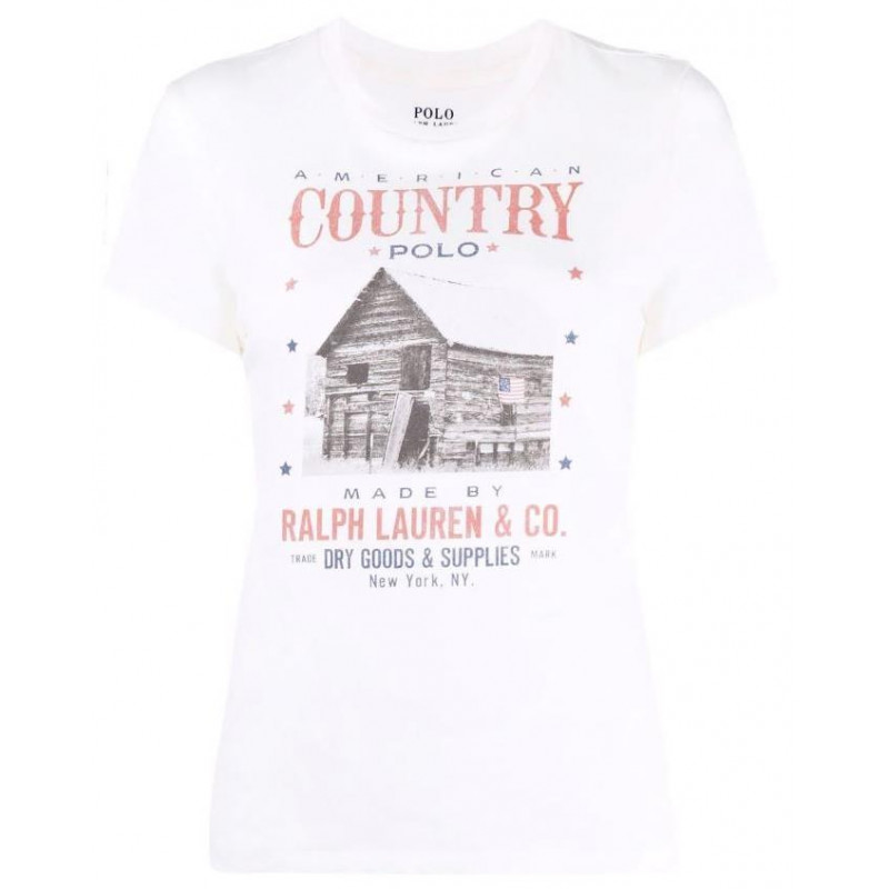 Camiseta Ralph Lauren Country Blanco