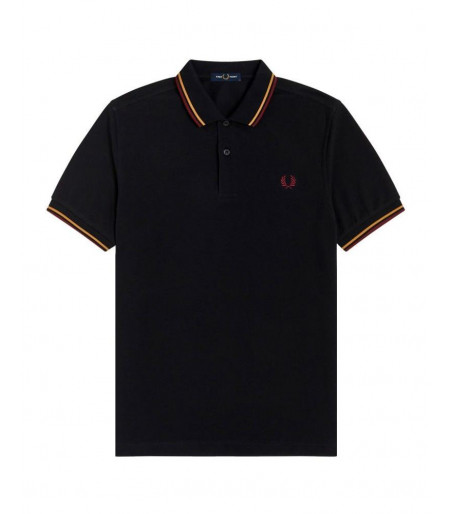 Polo Fred Perry M3600 Negro...