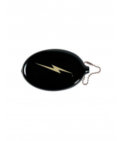 Monedero Lightning Bolt Coin Pouch Negro Azulado