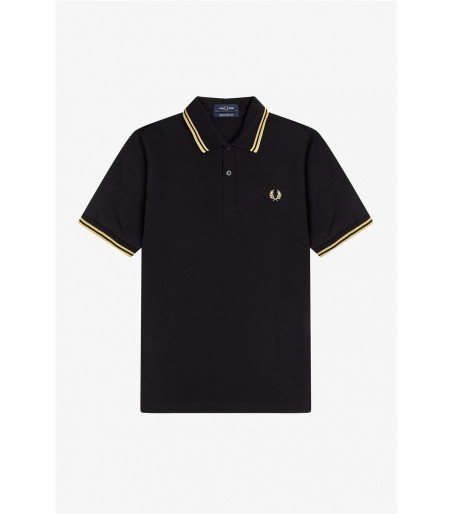 Polo Fred Perry M12 NEGRO