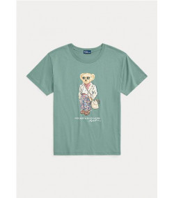 Camiseta Ralph Lauren Madras Polo Bear VERDE