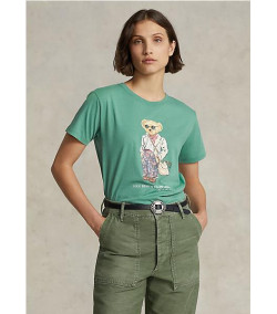Camiseta Ralph Lauren Madras Polo Bear VERDE