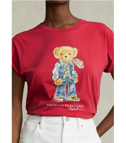 Camiseta Ralph Lauren Polo Bear Tachuelas ROJO